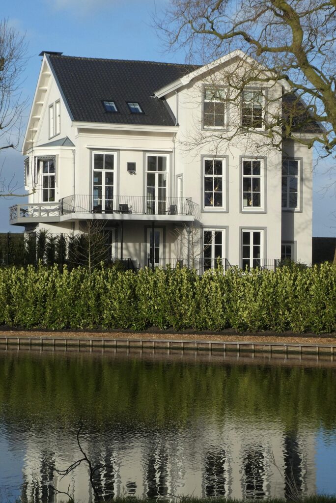 villa, home, river, architecture, manor, estate, countryside, villa, villa, villa, villa, villa